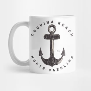 Coquina Beach, NC Summertime Vacationing Big Anchor Mug